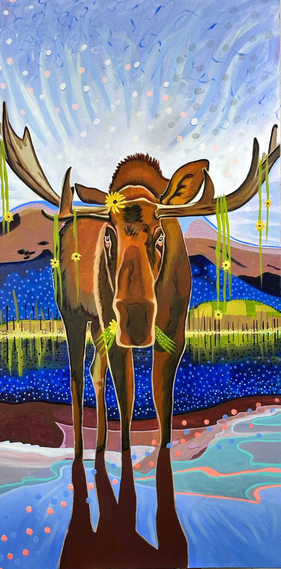 elusive moose paintings