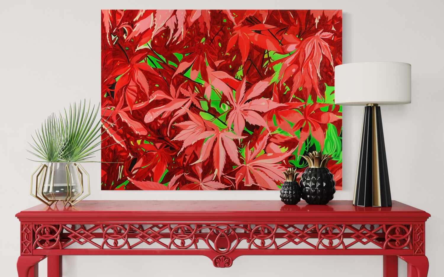 Vivid Autumn Leaf Paintings