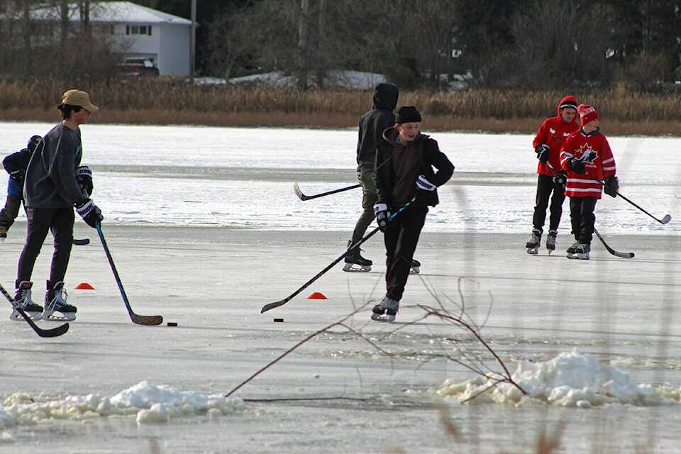 Essence of Outdoor Hockey on Canvas