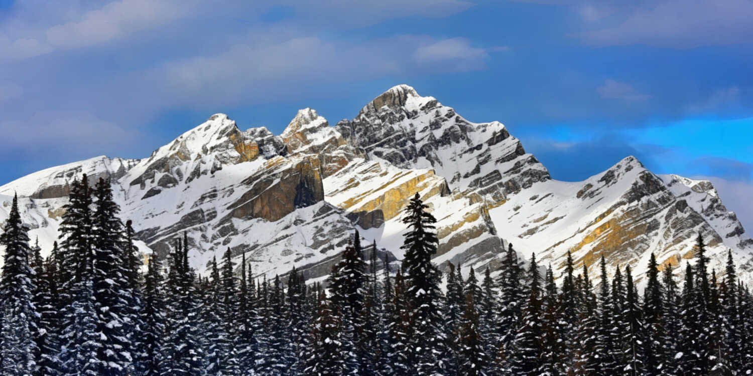 Winter Rocky Mountain Paintings