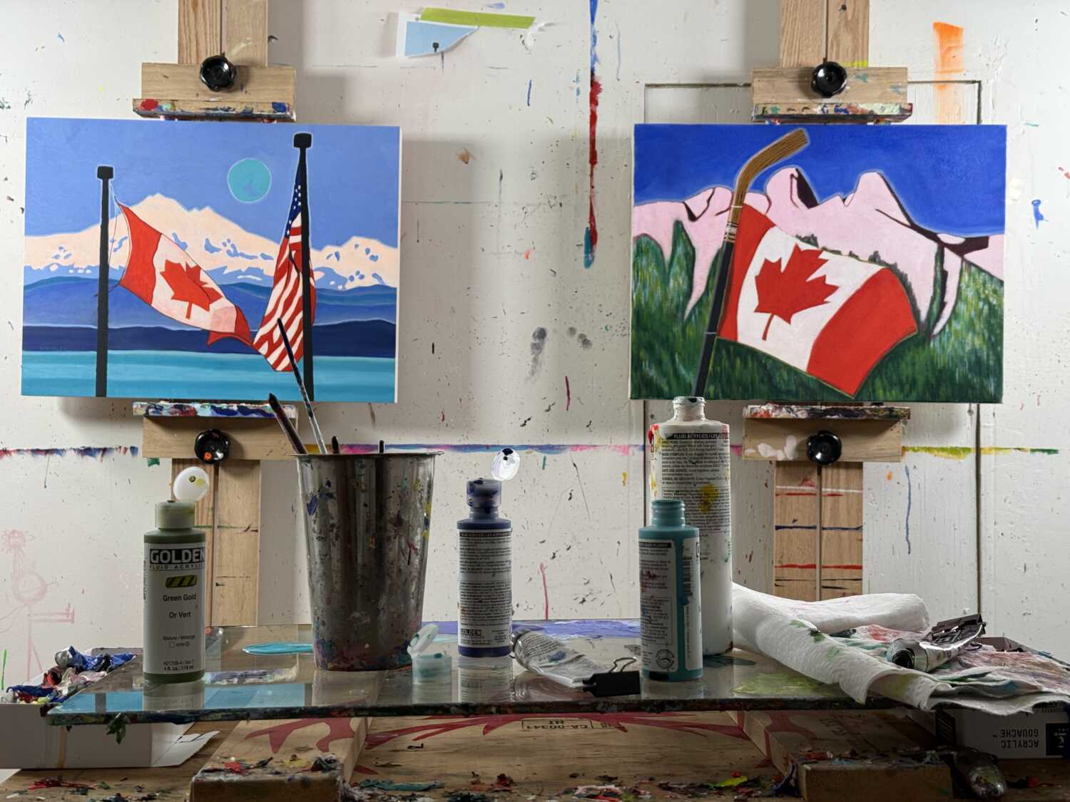 New Canada Flag Paintings