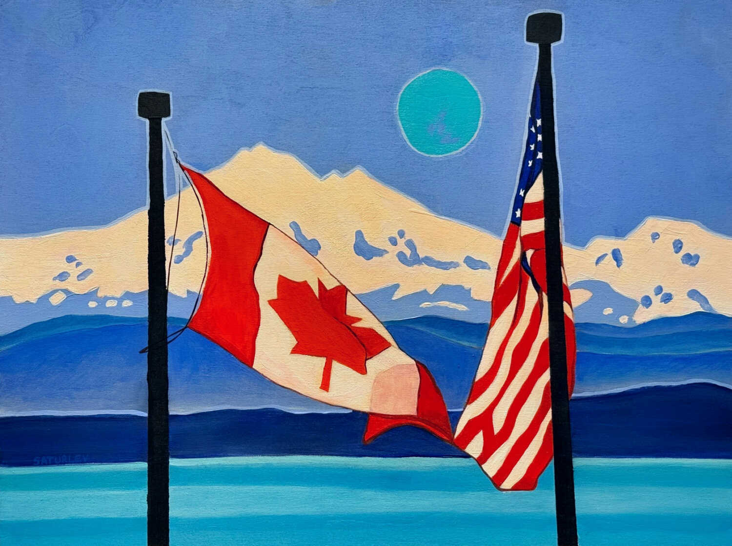 New Canada Flag Paintings